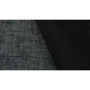 Black - S Fold Bali Sheer Curtains with Track