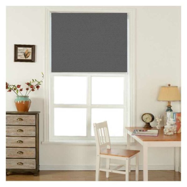 Living room window with blockout blind