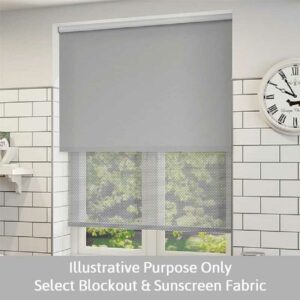 Premier Textured Blockout & Summer Sunscreen Double Roller Blinds